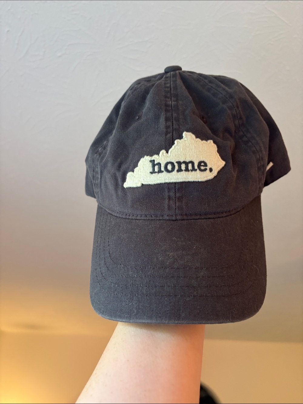 Zephyr Navy Blue Cotton Baseball Cap with Kentucky Patch